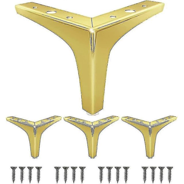 patas triangulares de metal para muebles, patas para sofás y sillas, patas triangulares de repuesto para armarios, sofás, sillas y mesas de centro.