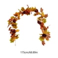 thumbnail image 3 of Artificial Maple Leaves Pumpkins Sunflowers and Vines Garland Flexible Reusable 69 Inch for Thanksgiving Home Decor, 3 of 6