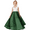 Ivor-Green, variant on Floor length Flower Girl Dress V Neck Tulle Lace Princess Pageant Dress Birthday Party Dress for Girls Elegant Floral Design Special Occasion ( 2 -3Years）