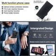 thumbnail image 4 of for Samsung Galaxy Z Fold 5 Case with S Pen Holder & Camera Cover, Luxury Leather Wallet Phone Cover Built-in S Pen Slot Kickstand Function Card Holder Hinge Protection Shockproof (Black)|For Samsung, 4 of 7
