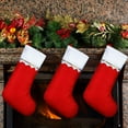 thumbnail image 1 of MesaSe 12PCS Christmas Stocking Santa Claus Candy Sock Bag  Tree Hanging Decor Gift, 1 of 4
