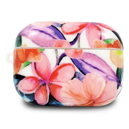 Airpods Pro Case Cute Flower Skin TPU Protective Cover for Women and Girls Floral Design - Bloomy Pro (Vivid)