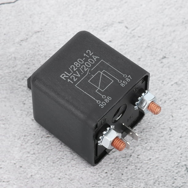 En WM686 Relé de inicio del automóvil 12V 4 Pines de 4 Pines Relé de Retransmisión Relé de Arranque de Servicio Pesado RL180 200a