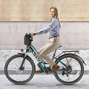 Vivi Electric Bike 26 City Commuter Electric Bike 48V 500W Step-Through Electric Bike 19.8MPH Electric Cruiser Bike Beach Bike with Cruise Control, UL2849 Certified