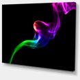 thumbnail image 2 of Colorful Fractal Fire Design on Black - Large Abstract Canvas Wall Art, 2 of 4