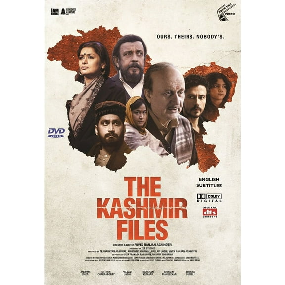 The Kashmir Files Hindi Movie - Film DVD -English Subs (NTSC - All Region)