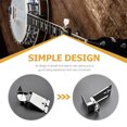 thumbnail image 3 of Cordal de banjo de metal, piezas para banjo de 5 cuerdas, accesorios, cordal de guitarra plateado, 3 of 8