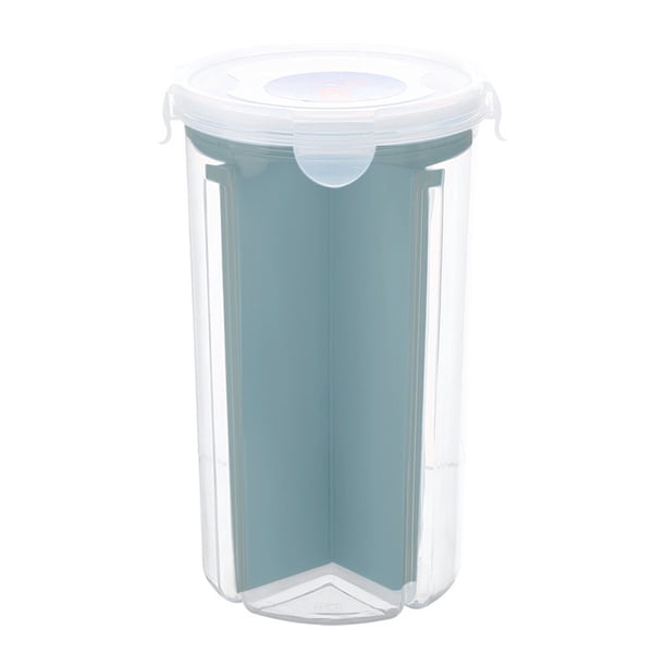 Billuyoard Caja de almacenamiento de para cocina, contenedor de cereales, alimentos, frijoles, gabinete, organizador de sellos Organizadores de utensilios de cocina azul 13.5*23*11.5 cm