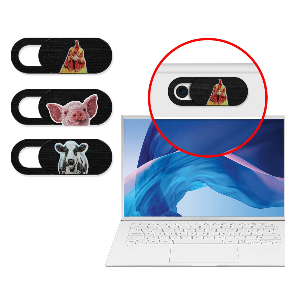 Plastic Webcam Privacy Cover for Laptop Orange Tabby Kitten Cat WIRESTER Set of 3 Camera Cover Slide MacBook Bombay Kitten Cat Cell Phone and More Accessories PC Tuxedo Cat Computer 