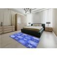 thumbnail image 5 of Ahgly Company Machine Washable Indoor Rectangle Transitional Sky Blue Area Rugs, 7' x 9', 5 of 7