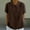 Brown, variant on Blouses for Women Cotton Linen Short Sleeve Ladies Plus Size Tops Cute Minimalist Solid Color Everyday Loose Tops,Brown 3XL