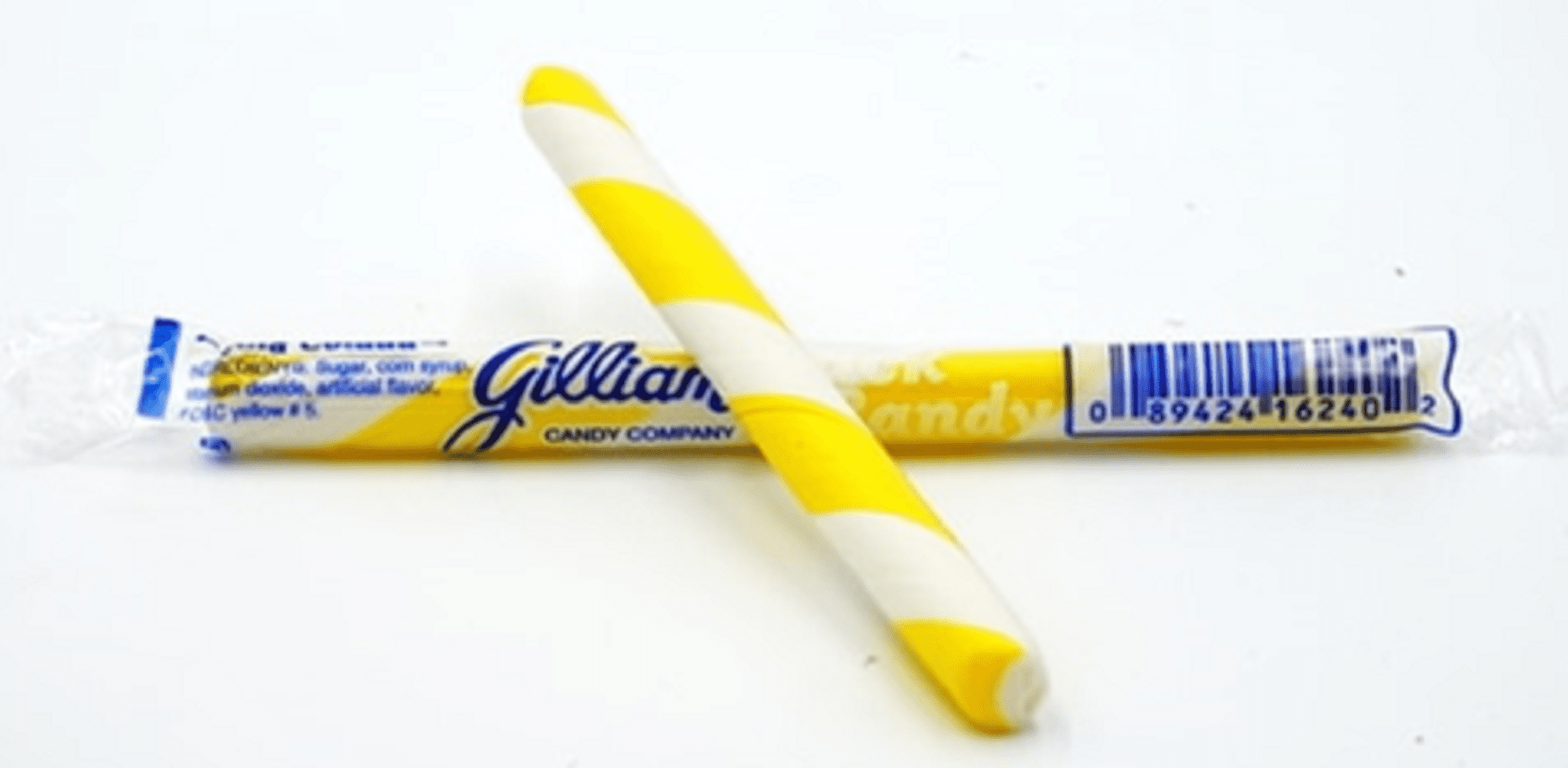 Gilliam Candy Company Old Fashioned Pina-Colada Candy Sticks - 80 Ct. - Individually Wrapped - Boxed for Freshness
