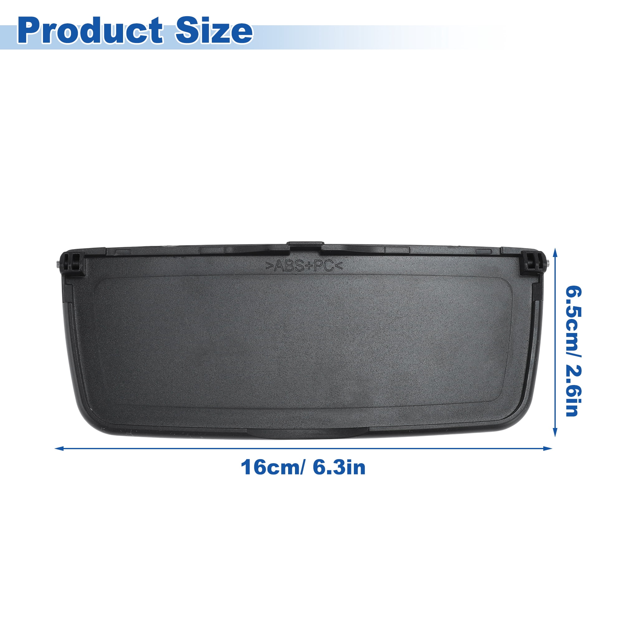 Unique Bargains Sun Visor Mirror Cover for Porsche Boxster Cayman 981 2014-2016 Black