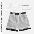 thumbnail image 5 of Black Background Silver Graffiti Stars Swim Trunks Board Shorts Beach Pants Bathing Bottoms 5T, 5 of 8