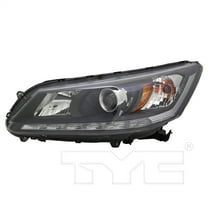 TYC Halogen Headlight Lamp for 13-15 Honda Accord Sedan EX-L V6 Driver Left Fits 2015 Honda Accord