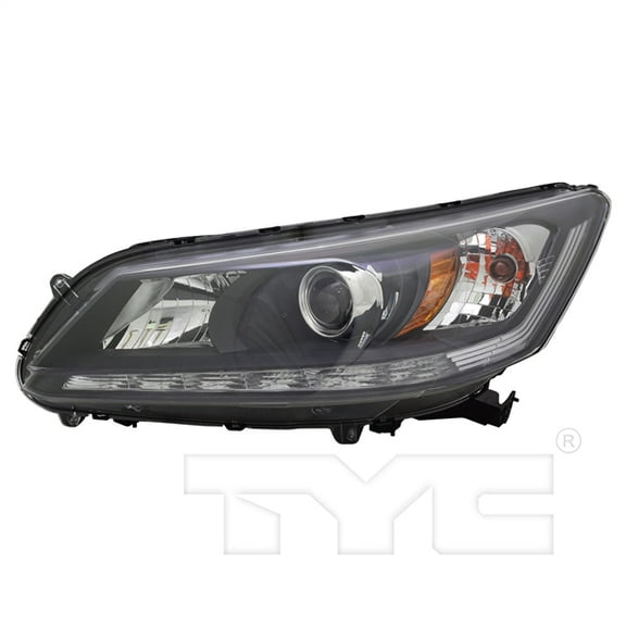 TYC Halogen Headlight Lamp for 13-15 Honda Accord Sedan EX-L V6 Driver Left Fits 2015 Honda Accord