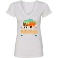 thumbnail image 3 of Inktastic Montana Buffalo Silhouette Women's V-Neck T-Shirt, 3 of 5