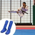 thumbnail image 2 of Protège-tibias de MMA, Protection des Jambes, Équipement de Protection de Muay-Thaï Karaté Boxe, 2 of 7