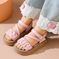 thumbnail image 5 of Gubotare Sandals Girls Girls Strappy Summer Sandals Open-toe Fashion Cute Dress Sandals for Little Big Kids Size 13 (Pink,13 Little Kid), 5 of 5