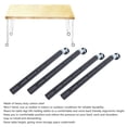 thumbnail image 3 of Table Leg Height Extension with Caster Wheels, Heavy Duty Carbon Steel Riser for Cabinet Sofa Bed Couch Coffee Table, Suitable for Various Types of Tables, 3 of 7