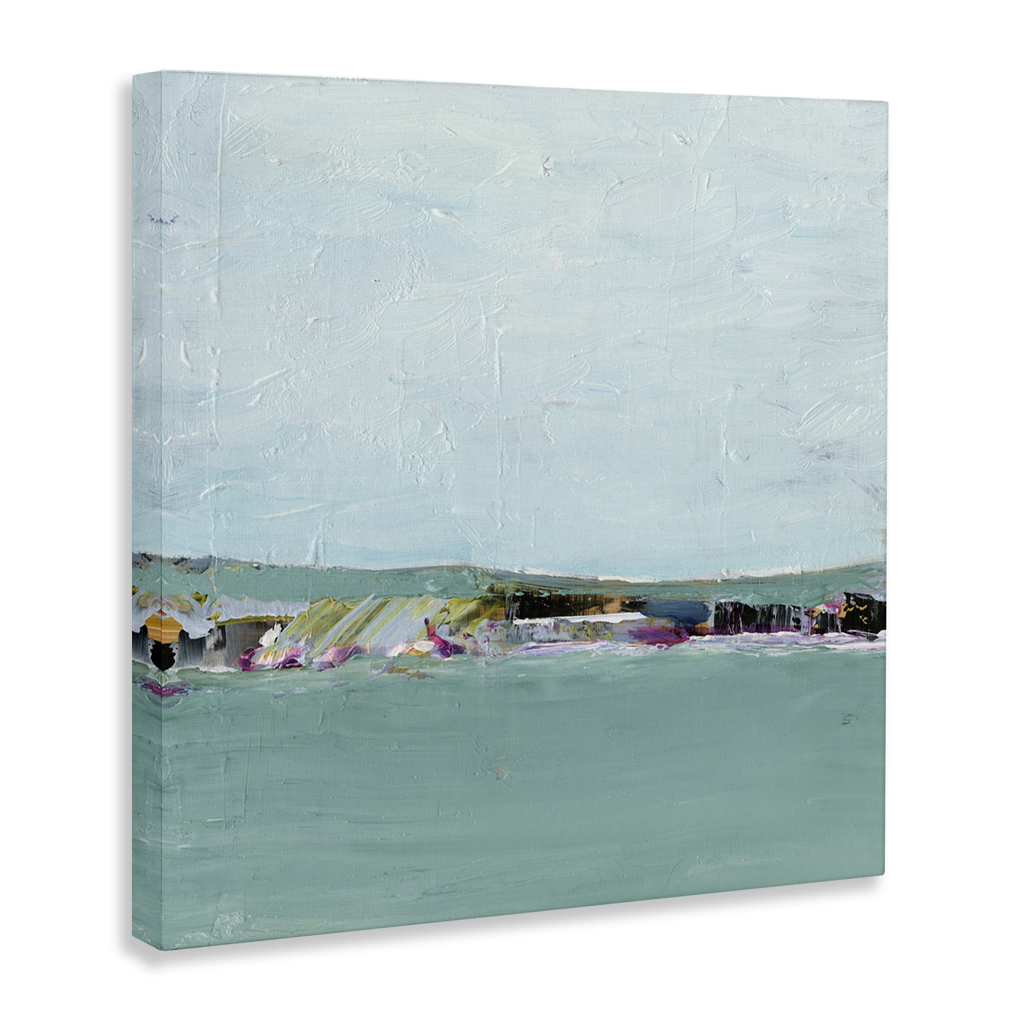 Stupell Industries Abstract Ocean Island Landscape & Nature Painting Wrapped Canvas Art Print Wall Art, 36 x 36
