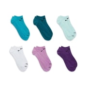 Women's Nike 6-Pack Everyday Plus Lightweight Training No-Show Socks Color: Black White Size: M
