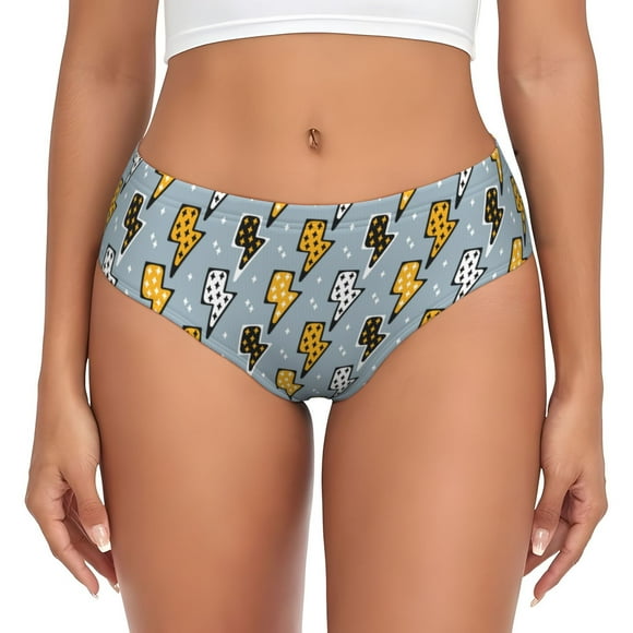 Disketp Éclairs pour Culottes pour Femmes, sous-Vêtements en Coton Confortables, Culotte Flex Fit-TTG