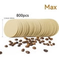thumbnail image 3 of Replacement Paper Filter Packs  800 Count Unbleached Coffee Filter Paper Round Coffee Maker Filters Compatible with Aerobie Aeropress Coffee and Espresso Makers Disposable Coffee Tea Filters, 3 of 13