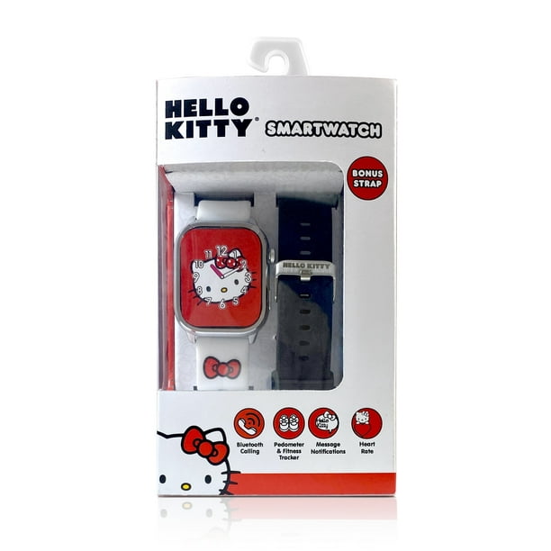 即日発送可⭕️SanrioxALEXIASTAM HelloKittyBigTee Hello Kitty Adult iTime Digital Smart Watch with White and