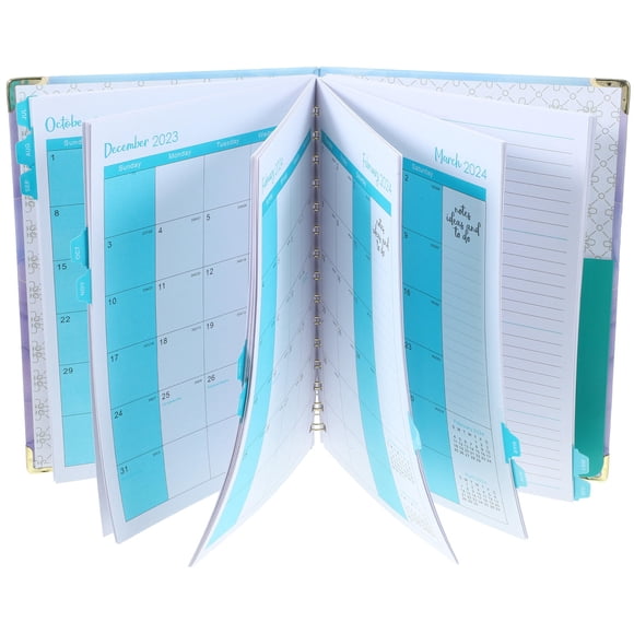 UPOUART Course Training Planner Notebook Planner Purple Paper 1Pcs for Studying