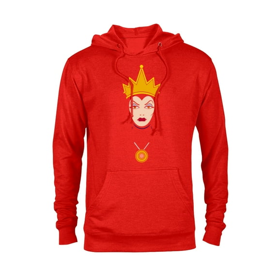 Disney Villains Evil Queen Big Face T-Shirt - Pullover Hoodie for Adults - Customized-Red Heather