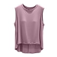thumbnail image 3 of Women Home-style Tank Tops Zaewscy Women's Casual Home-style Short-sleeved Top With No Sleeves And A Padded Chest Piece Pink S, 3 of 6