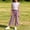 Purple, variant on LJEFF Girls 2 PC Ruffle Sleeve Plaid Capri Set, Elastic Waist Lightweight Sleeveless Soft Kids Summer Outfit Navy Size 6 Years