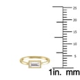 thumbnail image 5 of SZUL Women's Lab Grown 1/4 Carat Baguette Bezel Solitaire Diamond Ring in 14K Yellow Gold, 5 of 7