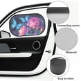 thumbnail image 6 of Yuyamidu Blue Butterfly Car Window Sunshades Pink Rose Vehicle Rear Window Sun Shade 2 Packs UV Rays Sun Protection Auto Side Window Cover Car Interior Accessories, 6 of 7