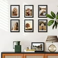 thumbnail image 4 of TAVENE 5 pack,4x6 Picture Frame, Black Frames Display Photo 4x6 without or 3.5x5 with Mat, Gallery Wall Frame Set, Tabletop Display or Wall  (Black), 4 of 8