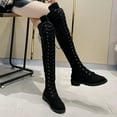 thumbnail image 4 of Fesfesfes Riding Boots For Women Shoes Fall Winter Pointed Thin High Heels Side Zippered Long Boots Over Knee Boots US:7.5(40), 4 of 7