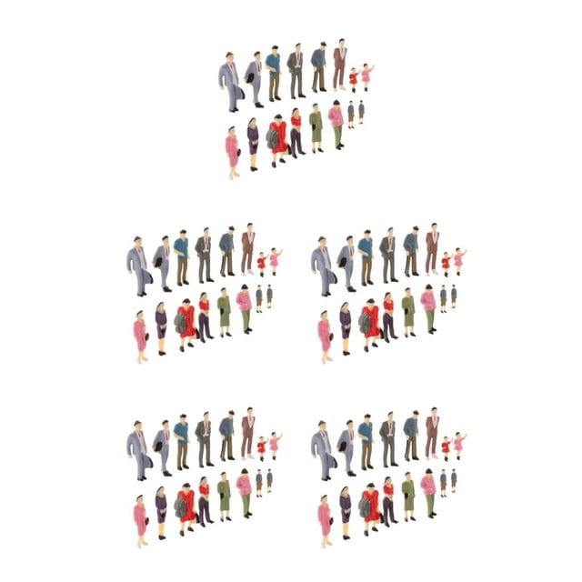 Wweixi Captivating Miniature Diorama Figures Intriguing Character Action Figure Model Display 6 pcs engineering 5Set