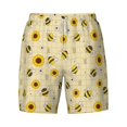 thumbnail image 5 of Rocae Sunflowers Bee for Men's Swim Trunks Quick Dry With Two Side Pockets and One Lined Patch PocketX-Large, 5 of 9