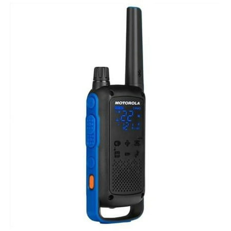 Motorola - Solutions TALKABOUT T800 Two Way Radio - 2 Pack - Black/Blue