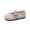 Beige, variant on Gyujnb Toddler Girls' Crochet Lace Closed Toe Mary Jane Shoes Breathable Soft Sole Summer Casual Footwear, Closed Toe Flat Heel,2 Years