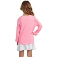 thumbnail image 4 of Pink Platinum Girls' Rash Guard Shirt - 2 Pack UPF 50+ Long Sleeve Quick Dry Swim Shirt (Size: 4-16), 4 of 7