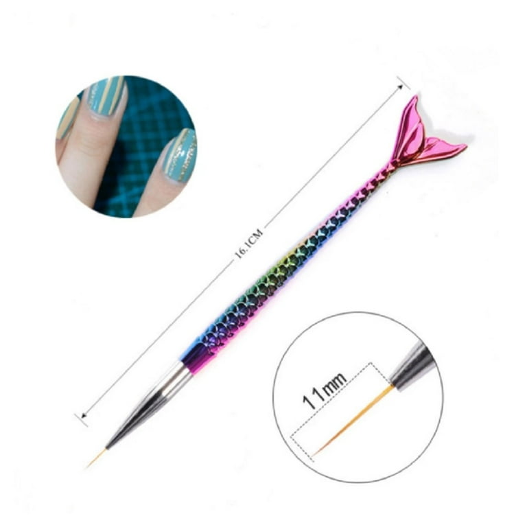 3 Pcs Nail Art Tool Set - Nail Art Pen, Dotting UV Gel Tool, and Liner  Brush Set