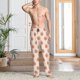 thumbnail image 2 of Fotbe Orange Peach Pantalones de Pijama para Hombre, Pantalones de Dormir, Pantalones de Casa con Cintura Ajustable y Bolsillos-Large, 2 of 6