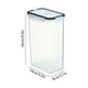 thumbnail image 3 of Recipiente hermético transparente con tapa para almacenar alimentos | Recipiente de plástico para alimentos secos | A prueba de fugas, apilable, apto para lavavajillas | Organizador de despensa de, 3 of 6