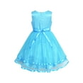 thumbnail image 2 of Flower Girls Dress Blue Princess Crown Hair Clip Dress Up 7 Years, 2 of 6