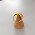 thumbnail image 5 of Coin Ring Street Enamel Glaze Womens Ring Gold Tone Alloy Jewelry Size 7 European American Style 18K For Women, 5 of 9
