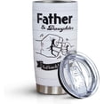 thumbnail image 2 of Fathers Day Gift for Dad Birthday Gifts Dad Gifts From Daughter Father & Daughter Best Friend for Life Tumblers 20oz Stainless Steel Insulated Cup with Lid Travel Coffee Mug, 2 of 6