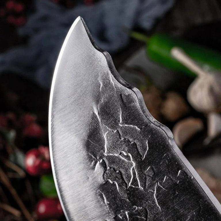  Meat cleaver, 5 Outdoor Knife Survival Forged Stainless Steel  Hunting Knife for Meat Fish Fruit Vegetable Kitchen Cleaver Chef Knife  w/Cover Cleaver Knife,BY KKZY: Home & Kitchen