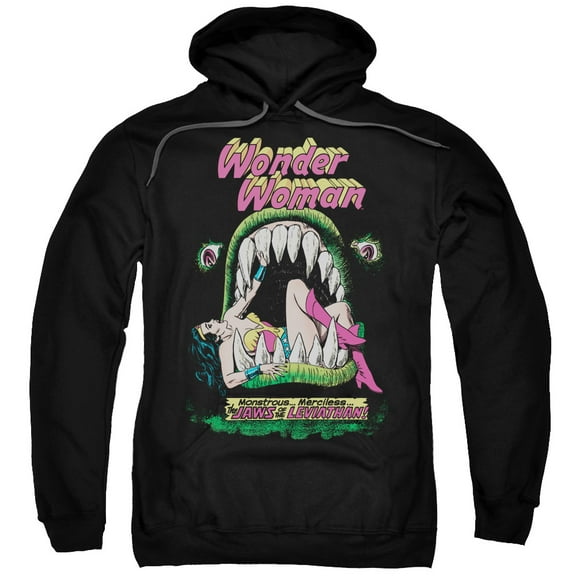 DC Comics Jaws Adult Pullover Hoodie Sweatshirt Black